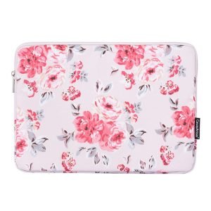 Belle pochette ordinateur femme Pivoines