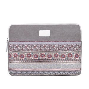 Sac Ordinateur Ethnique Gris