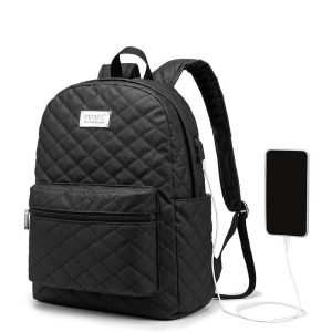 Sac A Dos PC Portable 15.6 - Matelassé Noir