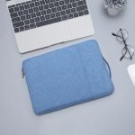 Pochette ordinateur en denim