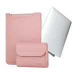 Housse MacBook Air en cuir PU rose bonbon