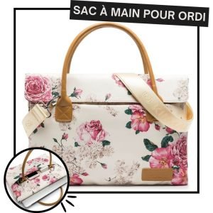 Sac Ordi Femme PéOny en cuir véritable