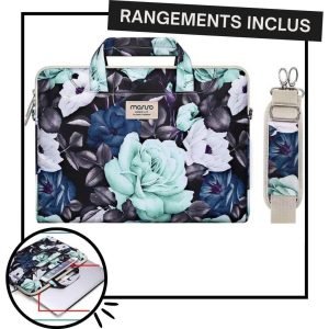 Sac ordinateur pour femme avec motif floral