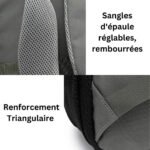 Beau Sac à Dos Homme avec sangles rembourrées et renforcées