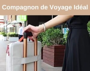 Mallette ordinateur avec sangle fixation sur valise