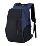 Sac A Dos Ordinateur Portable Homme Bleu modèle 1 Sac A Dos Ordinateur Portable Homme Bleu modèle 1 avec façade structurée et poches verticales.