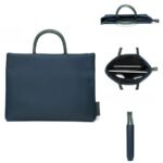 Sac Ordinateur Homme Bleu Foncé vue differents angles