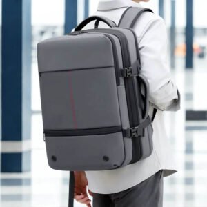 Sac à Dos Ordinateur Portable Homme Voyage Multifonctionnel couleur gris