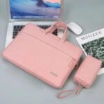 Sacoche Ordinateur 14 Pouces Trousse Offerte rose