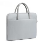 Sacoche Ordinateur 14 pouces fine grise fond blanc