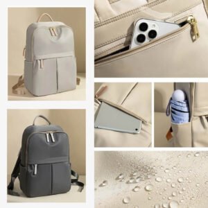 détails fabrication Sac à Dos PC Femme Gris 14 pouces