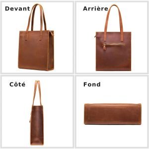 sac ordinatreur cuir femme Luxe