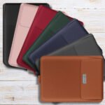 set 7 couleurs Housses ordinateur Support PC marron Set polyvalent de housses PC portables marron avec support intégré, disponible en sept teintes harmonisées.