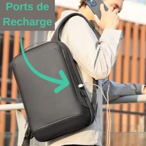 sac à dos homme travail noir