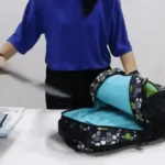 sac à dos garçon motif football avec compartiments et poches