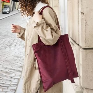 tote bag velour