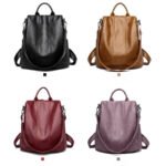 Collection Sacs à Dos Ville ultra léger Femme Cuir: noir, marron, mauve, rouge