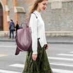 Sac à Dos Ville Femme Cuir violet