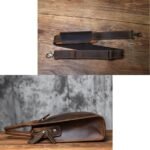 Sacoche Ordinateur Homme Cuir Noir avec bandoulière
