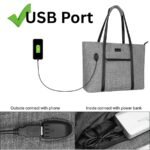 Grand Tote Bag Ordinateur Port USB