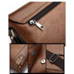 Sacoche Porte-Documents Homme avec fermeture éclaire et rabat