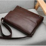 Sacoche Porte-Documents Homme marron foncé