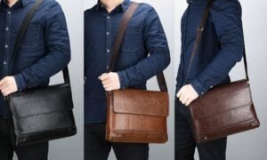 Sacoche Porte-Documents cuir PU : 2 couleurs noir, marron vintage, marron foncé