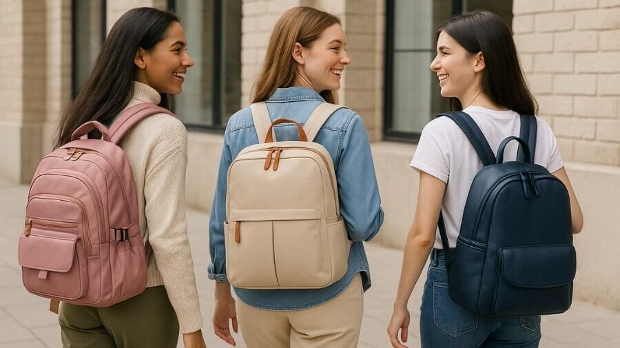 Image de sacs à dos ordinateur pour femme – compacts ou spacieux élégants et pratiques