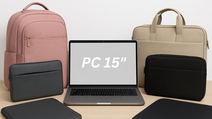 Visuel de protections ordinateur pour PC 15-pouces pouces – sacs, sacoches, sacs à dos, housses, étuis et pochettes assorties