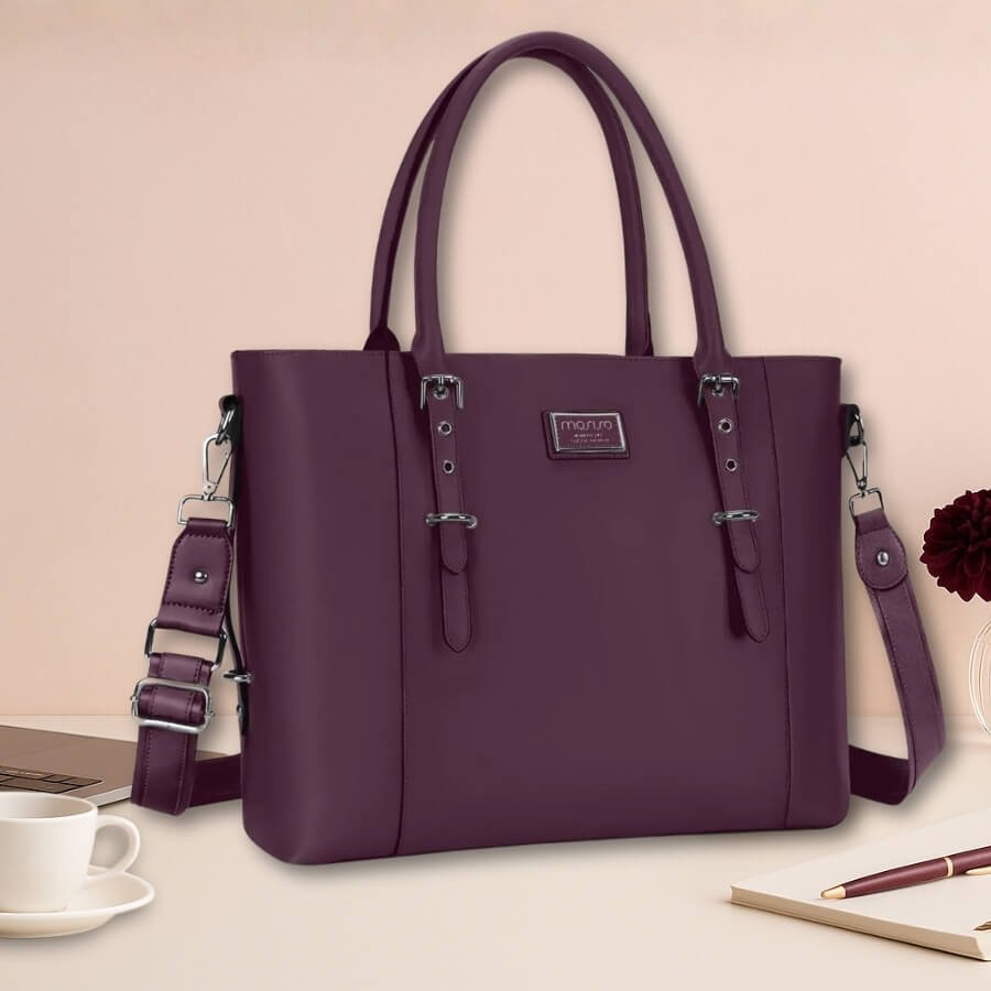 Sac Ordinateur 17 Pouces Femme couleur prune
