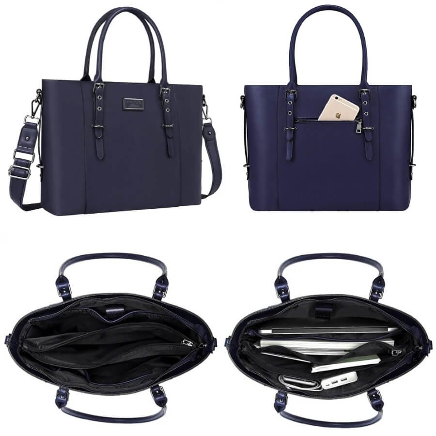 Sac avec compartiment dédié Ordinateur portable pour Femme 17 Pouces Cabas Élégant