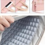 Sacoche Femme compartient ordi 15.4 pouces Intérieur de sacoche PC 15 pouces avec compartiment rembourré et sangle de maintien pour ordinateur portable.