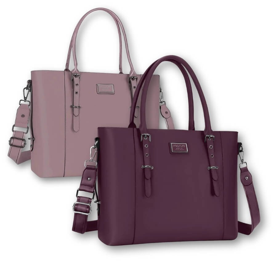 Sacs élégant pour travail Ordinateur 17 Pouces Femme mauve et prune