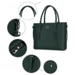 détails Sac pour Ordinateur 17 Pouces femme Sac ordinateur femme avec détails raffinés – coutures précises, crochets métalliques et fermeture zippée de qualité.
