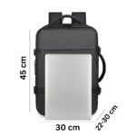 Sac A Dos Voyage ordinateur 15.6 pouces Extensible Sac A Dos Voyage Extensible compatible ordinateur 15.6 pouces, format idéal pour le travail et le voyage.