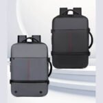 Sacs A Dos Voyage Extensible noir gris Sacs A Dos Voyage Extensible noir et gris présentés côte à côte pour comparaison.