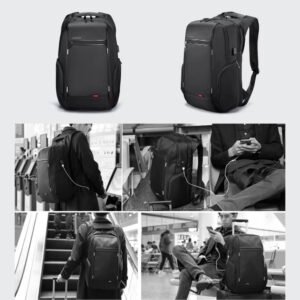 Grand Sac à Dos Homme pour ordinateur et voyage, utilisation professionnelle et urbaine.